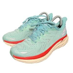 Hoka One One Clifton 8 Aquarelle Blue Athletic Running Shoes Women’s SIze‎ 9